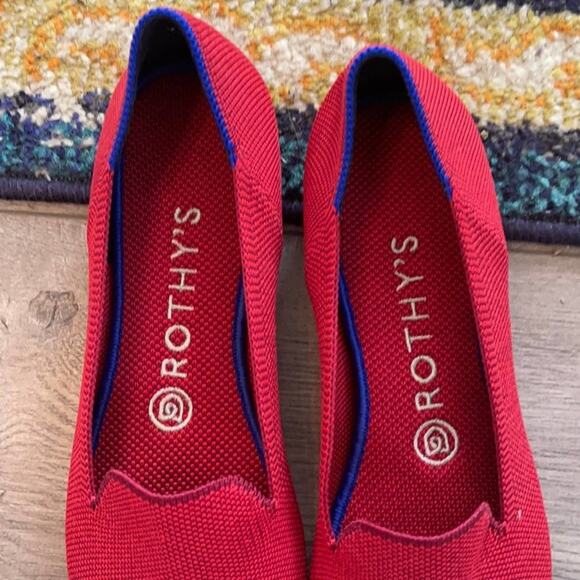 Rothy’s dark red size 5.5 woman’s flat loafers - Picture 2 of 12